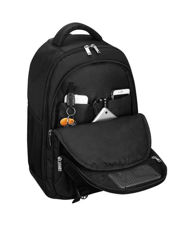 Wheeled Backpack Rolling Carry-on Luggage Travel Duffel Bag - Black ...