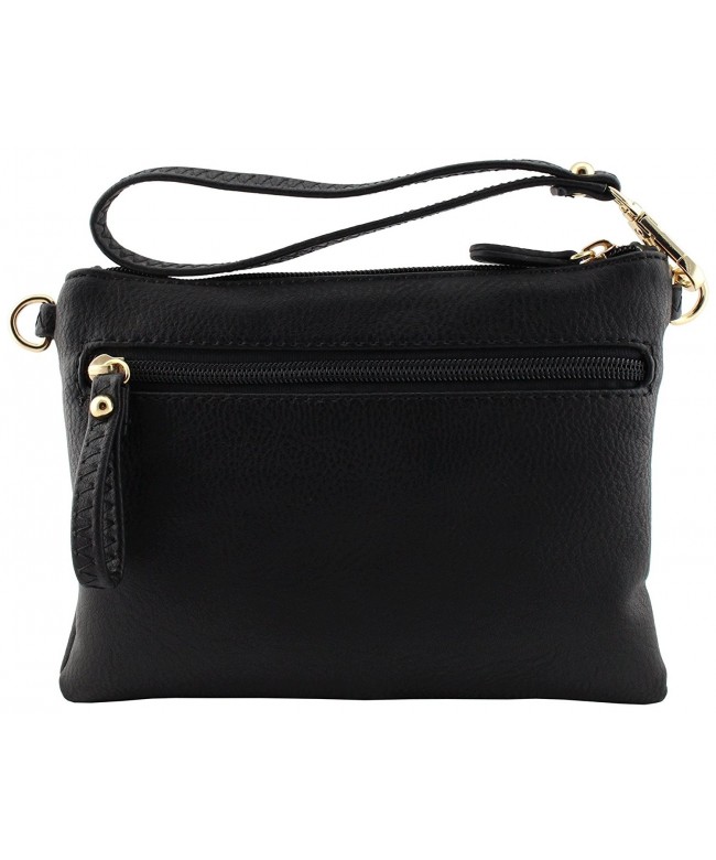 soft faux leather multi pockets multi functional crossbody bag with ...