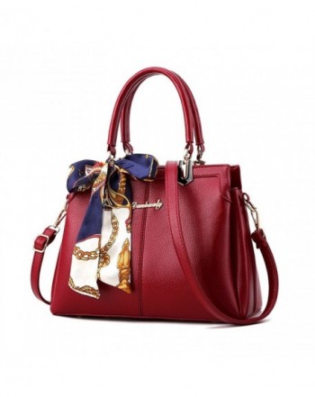 Women's Tote Bag Top Handle Satchel Handbags PU Leather Shoulder Bag ...