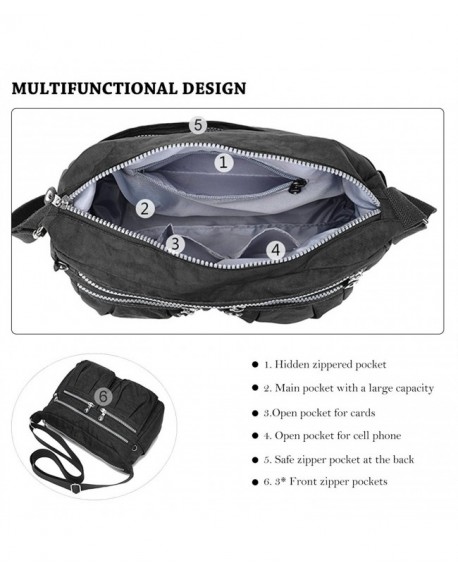 Waterproof Shoulder Bag Messenger Crossbody Bags Multi-functional ...