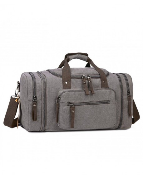 Large Canvas Travel Tote Luggage Men's Weekender Overnight Duffel Bag ...