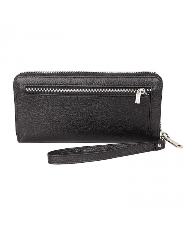 Women's Wallet Genuine Leather Zip Around Clutch Large Travel Purse ...