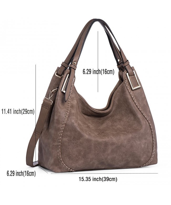 Women Handbags PU Leather Shoulder Bags Top-Handle Satchel Tote Bags ...