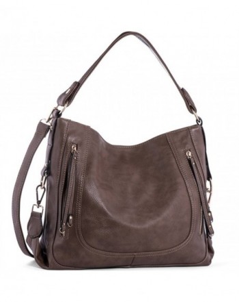 Shoulder Leather Handbags Top Handle - Black Chestnut - CE183Y7U7LT