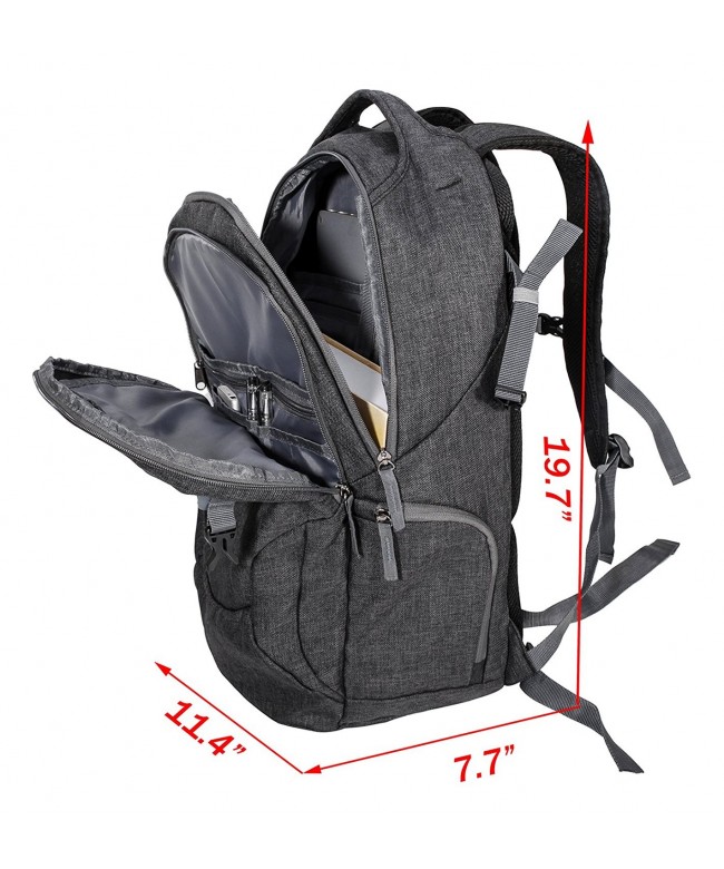 College School Backpack Men Travel Business Laptop Backpack - Dark grey ...