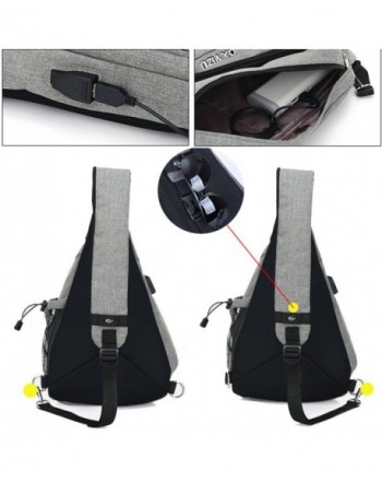 Shoulder Backpack Crossbody Triangle - Black - C0186RGER0M