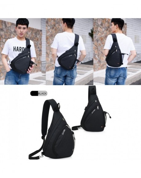 Shoulder Backpack Crossbody Triangle - Black - C0186RGER0M