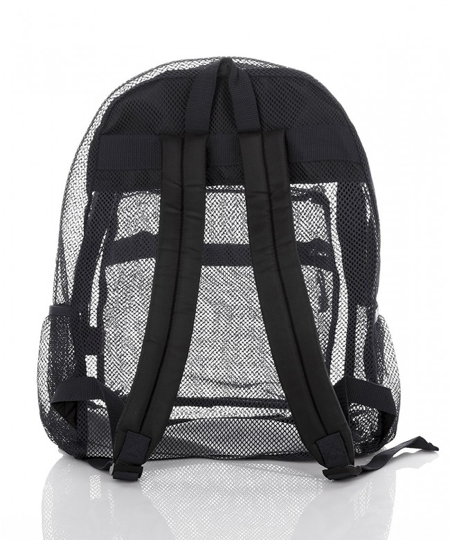 Large Clear Mesh Backpack For KidsMen Women- 9 Colors- Transparent/See ...