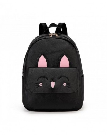 Women Cat Backpacks Set for Teens Girls School Bags Cartoon Small Purse ...