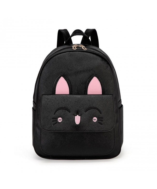 Women Cat Backpacks Set for Teens Girls School Bags Cartoon Small Purse ...