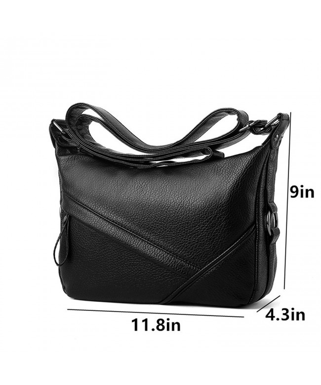 Large Capacity Women's Casual Shoulder Bags Leather Crossbody Bag ...