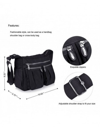 Shoulder Bags Messenger Handbags Multi Pocket Waterproof Crossbody Bags ...