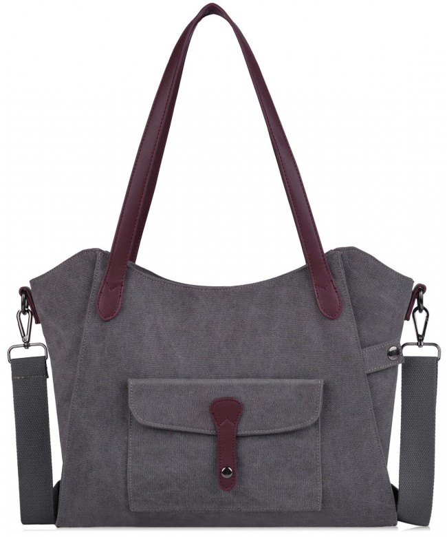Canvas Handbag Women's Top Handle Tote Bag Cross Body Shoulder Handbags ...
