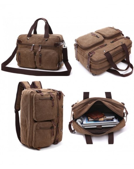 Convertible Laptop Messenger Bag Backpack Rucksack Briefcase School ...