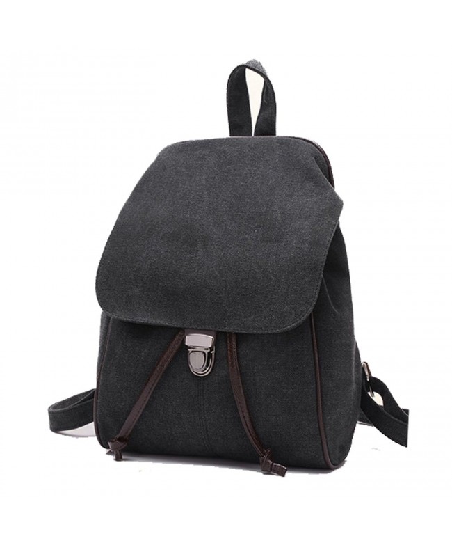 Fashion Rucksack Small Backpack Daypack - Black - CP184ADY57Y