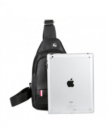 Leather Sling Chest BagSling Backpack Water Resistant Sling Bag Chest ...