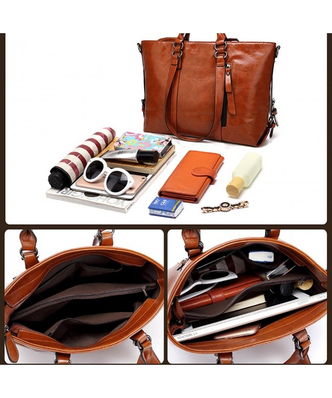 Women's Leather Tote BagsFashion Top Handle Bags Handbags Shoulder Bags ...