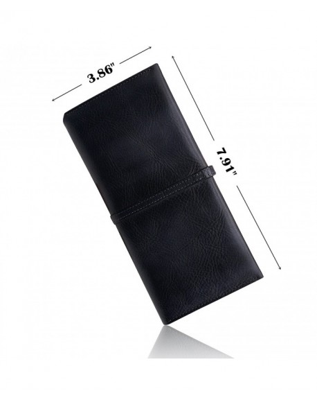 Wallets for Women Genuine Leather Card Organizer Dip Dye Coin Purse ...