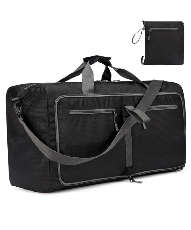 Foldable Duffel Bag Travel Luggage Gym Sport Bag with Shoe Compartment ...
