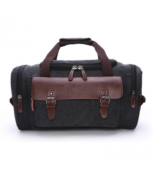 Travel Duffel Canvas&Leather Gmy Bag Overnight Weekender Bags women men ...
