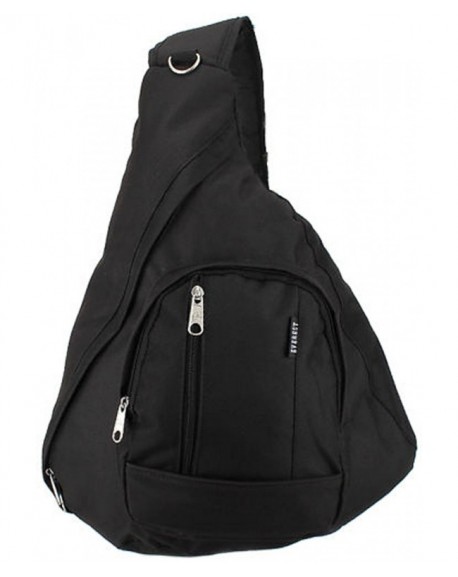 Everest Shoulder Sling Backpack Messenger Bag Black - CI11M2JBG9D