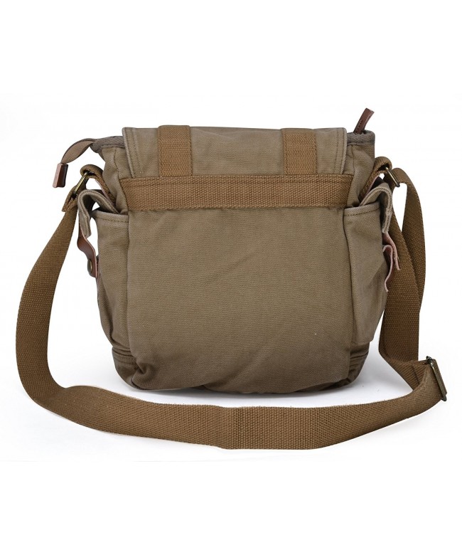 Vintage Canvas Messenger Bag Small Shoulder Bag Crossbody Satchel ...