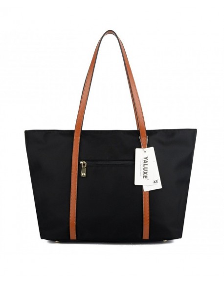 Women's Oxford Nylon Large Capacity Work Tote Shoulder Bag - Black ...