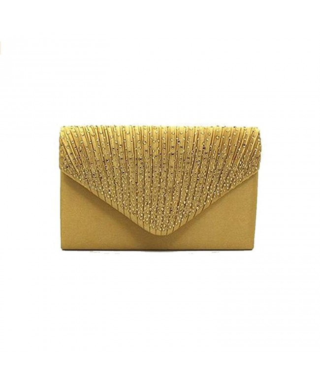 Women Evening Satin Bridal Diamante Ladies Clutch Bag Party Prom ...