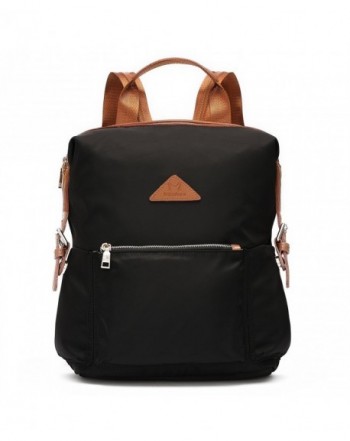 Women's Anti-Theft Water Resistant Nylon Backpacks - Black - CL183N7TNC7