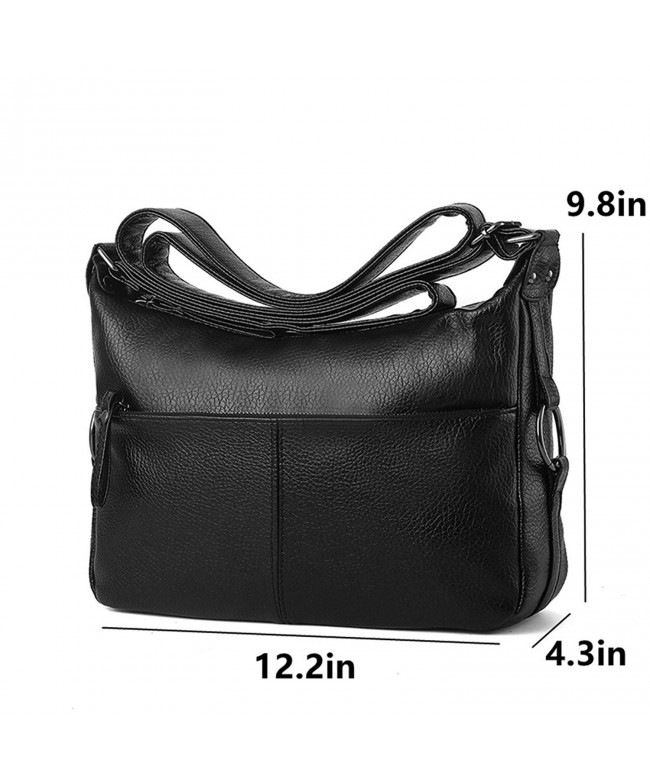 Large Capacity Women's Casual Shoulder Bags Leather Crossbody Bag ...