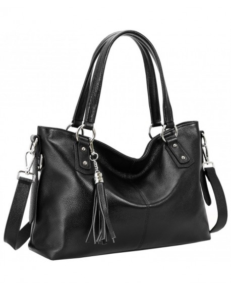 On Clearance! Women Leather Top Handle Handbags Shoulder Bags Tote ...