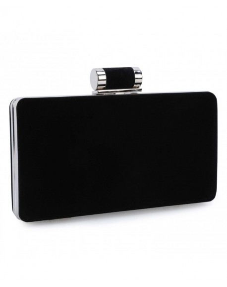 Women's Formal Evening Bags Velvet Wedding Clutch Purses - Black ...