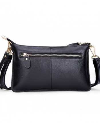 Women Genuine Leather Clutch Handbag Crossbody Shoulder/Wristlet Purse ...