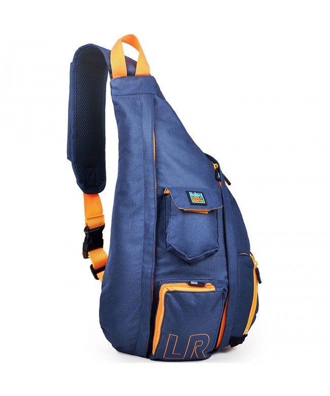 Crossbody & Over Shoulder Sling Bag - Compact One Strap Backpack for Men & Women - Blue ...
