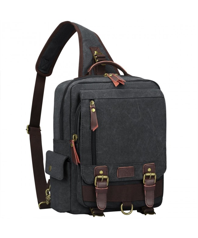 13 inch Messenger Shoulder Backpack - Dark Gray-single Shoulder ...