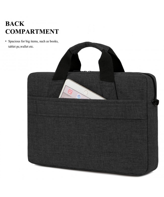 Lightweight Business Messenger Briefcase - Black - CW182W8OGLI