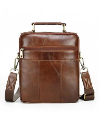 Men Leather Crossbody Shoulder Bag Messenger Bags Small Satchel ...