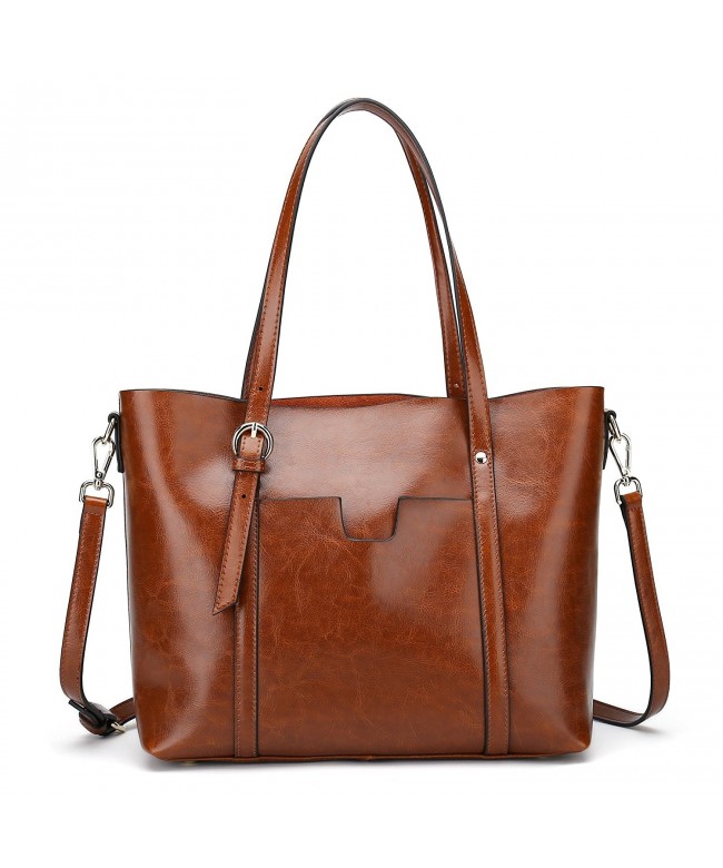 Women's Handbag Leather Tote Shoulder Bags Wallet and Handbag 2 Piece ...