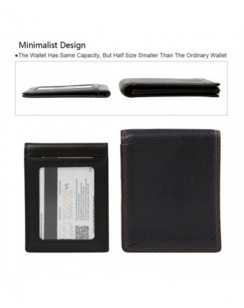 Men's 11 Cards Slots RFID Blocking Slim Wallet Small Leather Bifold ...