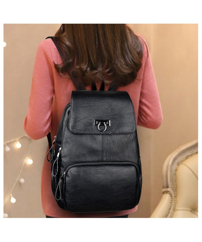 Women's Leather Backpack Casual Daypack Purse Shoulder Bag for Ladies ...