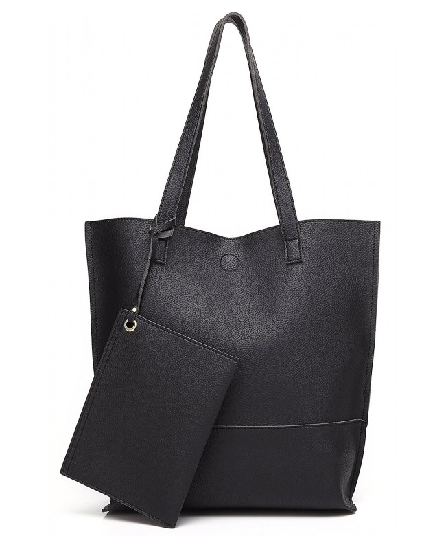 Trendy Reversible Tote Bag H2018 - Black/Grey - C8185Y8WIZL